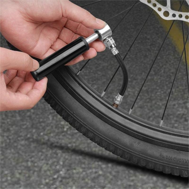 Bicycle Repair Tool Set (1 Set), Portable Mountain Bike Sprocket Wrench Repair Kit, Including Ratchet Tool, Inflator, Tire Patch & Tire Prying Rod, Outdoor Cycling Repair Tool Set, Cycling Accessories