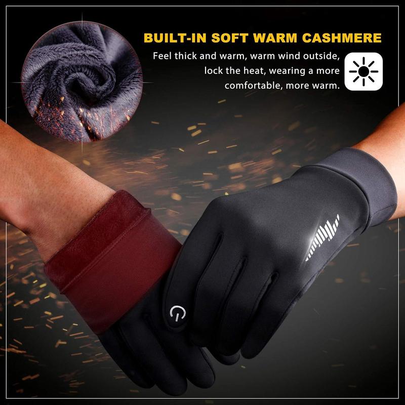 Winter Gloves Women Men Ski Snow Gloves Liner Thermal Warm Touch Screen, Suit for Running, Cycling, Biking, Hiking, Driving, Walking, Typing, Freezer Work, Sports, Soccer, Shooting, Gaming 102