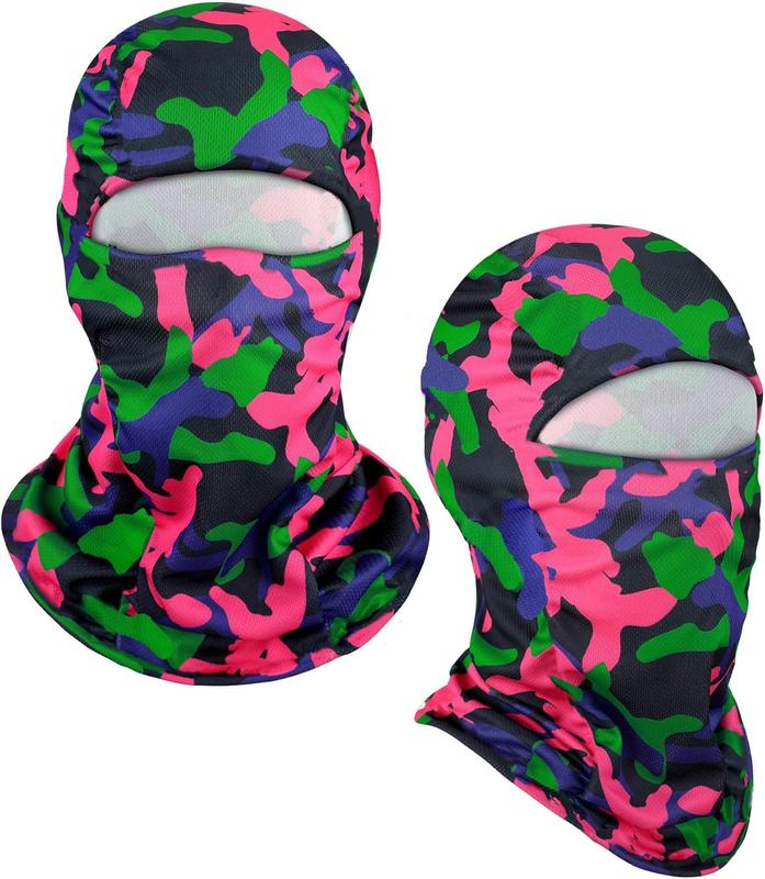 3 count Ski Mask Balaclava Full Face Mask Summer UV Sun Protection Face Cover Windproof Breathable Shiesty Mask(Mixed Camouflage, General Size)