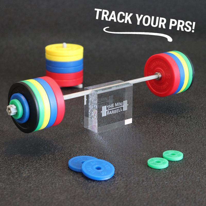 The Mini Barbell - Stainless Steel 1 10 Scale Model Barbell **Weights Sold Separately**