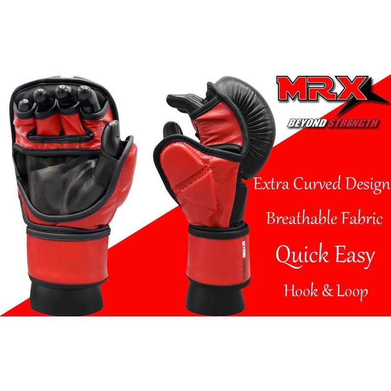 MRX Men’s Boxing Sparring Shooter Gloves Training MMA Kickboxing Punching