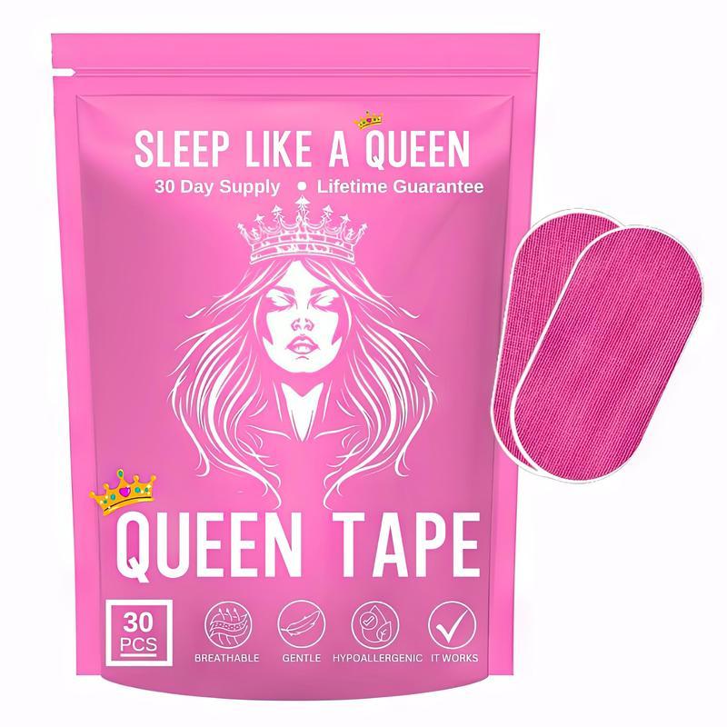 Queen Mouth Tape, for sleep one month supply, mouth tape, pink, gentle, adhesion, 30 Strips, sports accessories,