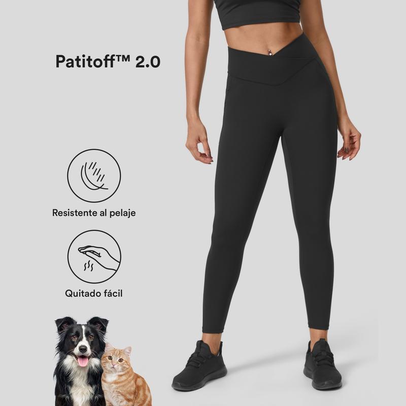 Halara Patitoff® 2.0 Pet Hair Resistant High Waisted Crossover Side Pocket Yoga Leggings