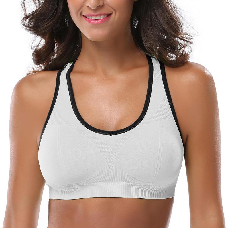 Women Racerback Sports Bras - High Impact Workout Gym Activewear Bra