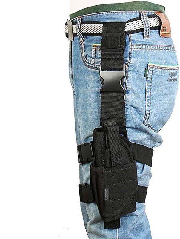 Drop Leg Holster for Pistol- Right Handed Tactical Thigh Airsoft Pistol Holster Adjustable Gun Holster Upgrade