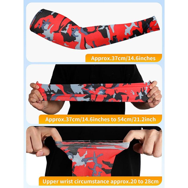 24 Pairs Arm Sleeves Arm Covers Cooling Ice Silk Sleeves for Outdoor Sports