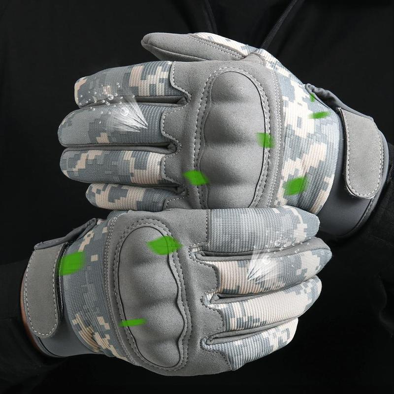 Full Finger Gloves, 1 Pair Touch Screen  Sports Gloves, Outdoor Protective Gear for Hiking Camping Tactical Cycling, Outdoor Climbing Gloves