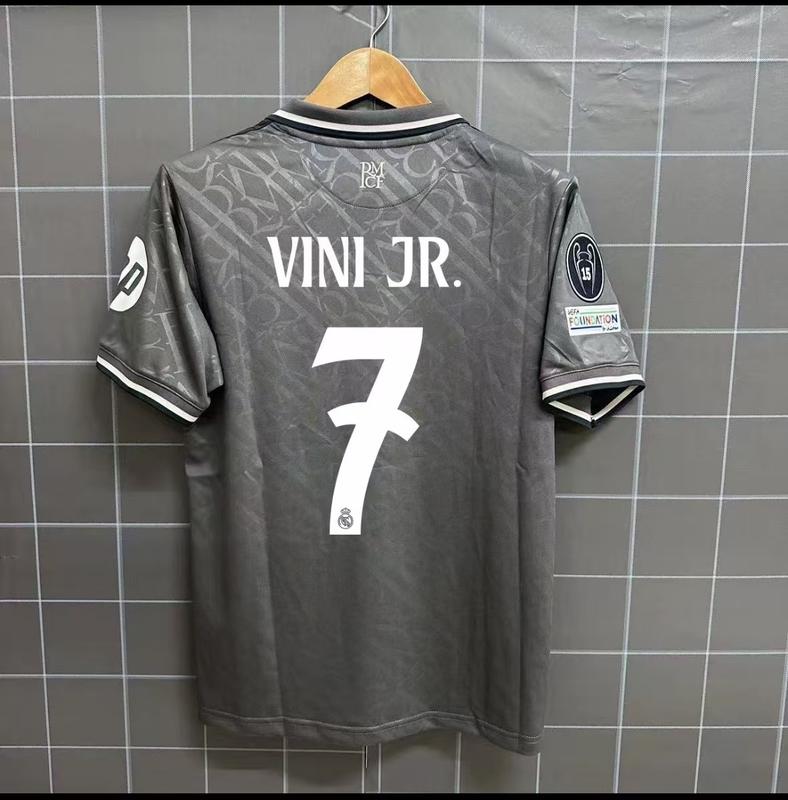 24-25RM 2nd away short sleeved jersey #5 #8 #10 #9 #11 #7 Vini fan edition footbal jersey Large size Sports