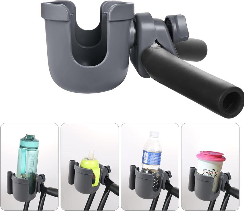 Universal cup holder, adjustable outdoor cup holder with mobile phone holder, suitable for wheelchairs, walkers, bicycles, scooters, can be a gift for your family.