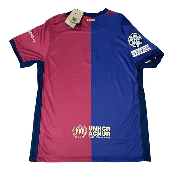 NIKE 2425 FC Barcelona Home COLD PALY Special Edition Short Sleeve Top Soccer Jerseys La Liga National Derby