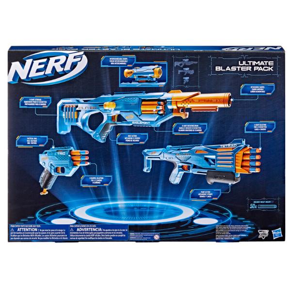 Nerf Elite 2.0 Ultimate Blaster Pack, 3 Blasters, 50 Nerf Elite Darts