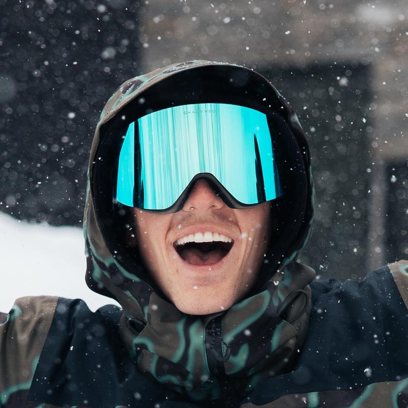 Blue Blizzard | Nova Len Anti-Fog, Anti-Scratch, Wind and Sand Resistant 100% UV Protection Easy Swap Magnetic Lenses for NOVA frame Snowboarding Ski