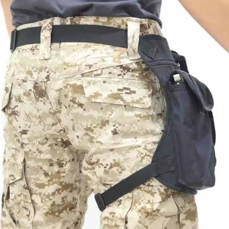 Outdoor Tactical Multifunctional Leg & Waist Bag, Adjustable Zipper Sports Fanny Pack for Outdoor Cycling Hiking, Unisex Sports Bag