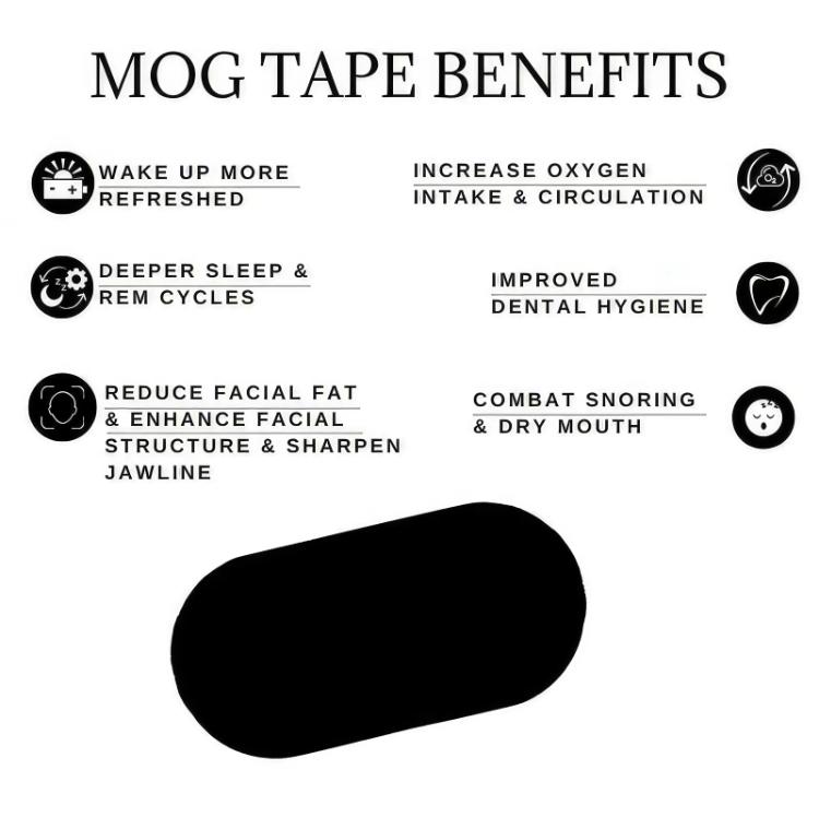 Mog Mouth Tape - 30 Strips, Sport Accessories, Sleep Aid Mog Strips