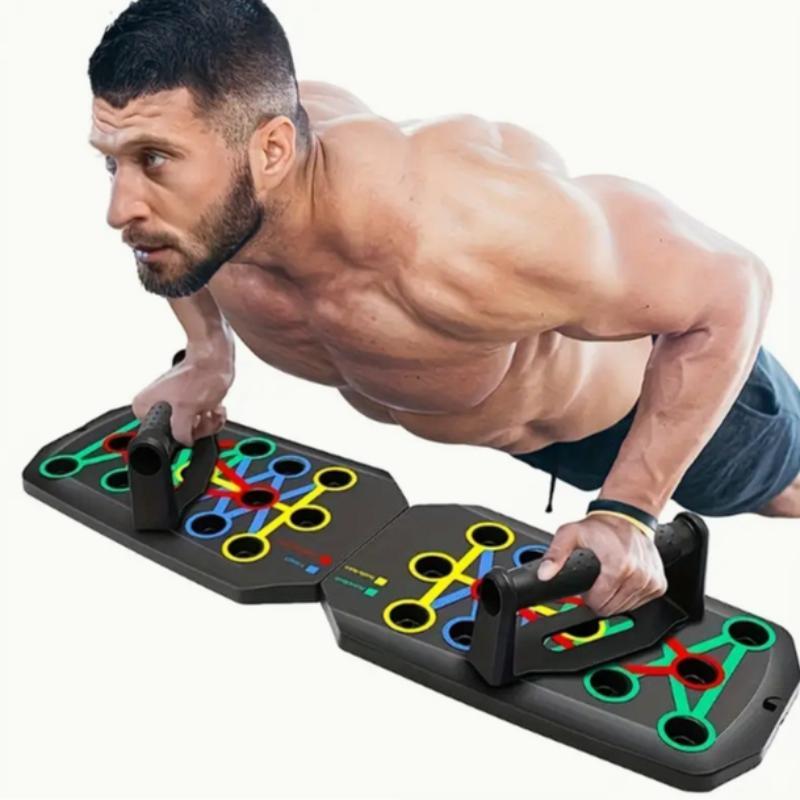 Multifunctional Push Up Board with Handle, Non-slip Exercise Board for Home & Gym, Muscle Strength Training Equipment