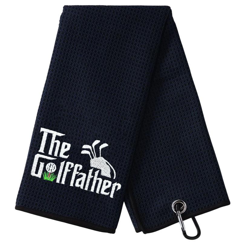 The Golf Father Golf Towel, 1 Count Embroidered Golf Towels for Golf Bags for Men & Women, Golf Accessories for Birthday Gift