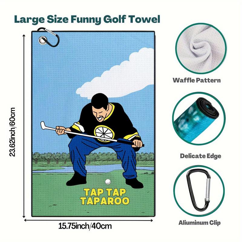 Golf Towel, Funny Golf Towel, Golf Accessories for Men & Women, Golf Club Cleaning Cloth, Golf Gear Cleaner, Gifts for Golf Enthusiasts