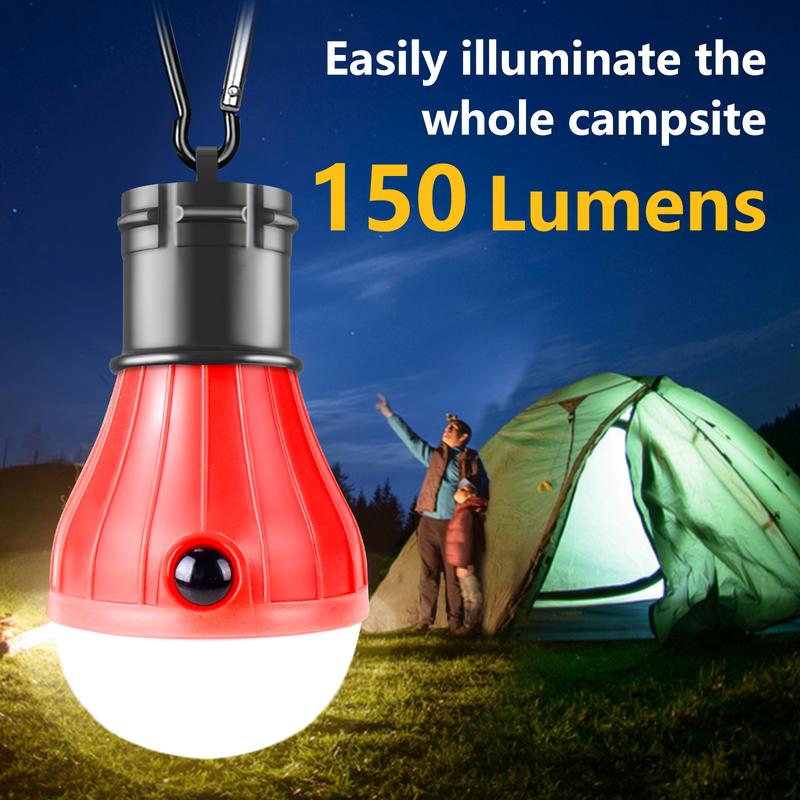 Blackout Portable Camping Light 5 Pack - 150 Lumens, 4 Modes, Waterproof, Battery-Powered for Camping, Hiking, and Fishing, Durable and Palm-Sized