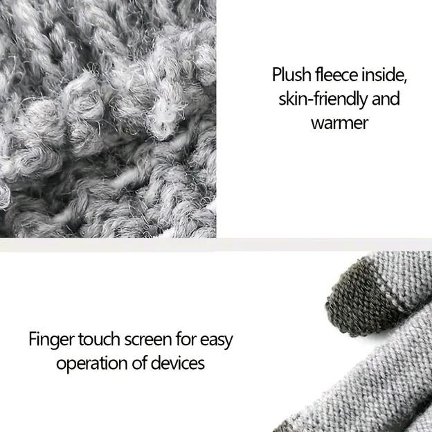 NEW Warm Knit Touch Screen Winter Gloves For Outdoor Sports, Riding, Skiing Hiking 1pair