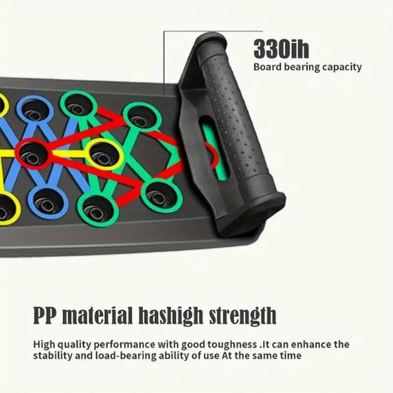 Multifunctional Push Up Board with Handle, Non-slip Exercise Board for Home & Gym, Muscle Strength Training Equipment