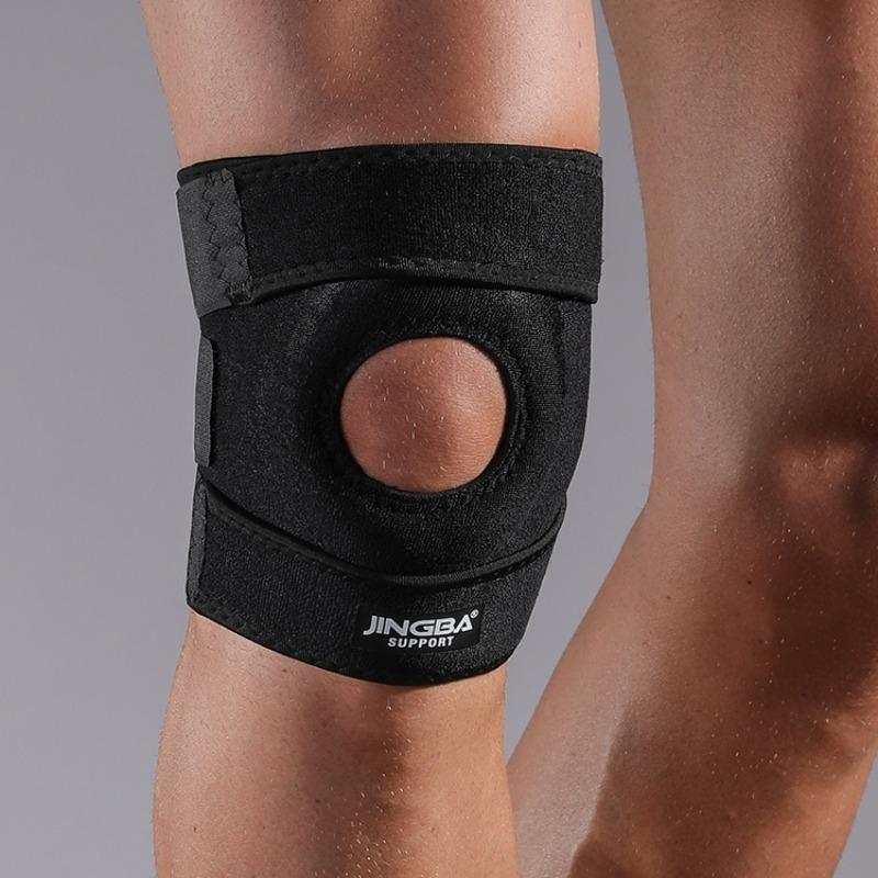 Knee Support Wrap, 1 Count Adjustable Unisex Sporty Knee Support, Arthritis Support for Knee, Protective Gear, Gym Accessories, Gym Gear, Christmas Gift