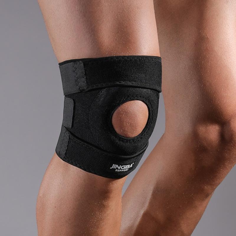 Knee Support Wrap, 1 Count Adjustable Unisex Sporty Knee Support, Arthritis Support for Knee, Protective Gear, Gym Accessories, Gym Gear, Christmas Gift