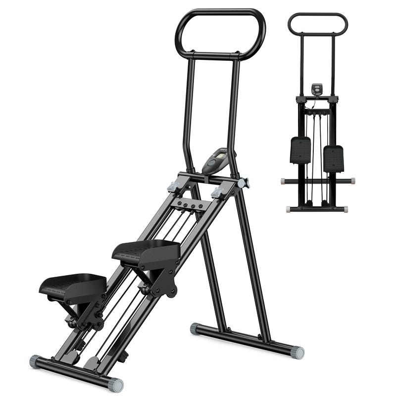 HXD-ERGo Stalr Stepper Machine TorFUll-Body Workout with LcD Display, 300LBS Capacity，Adjustable Handlebars and Pedals,Perfect for Home and OfnceWorkouts,Home Fitness Equlpmentfor Women&Men ciimber stepper