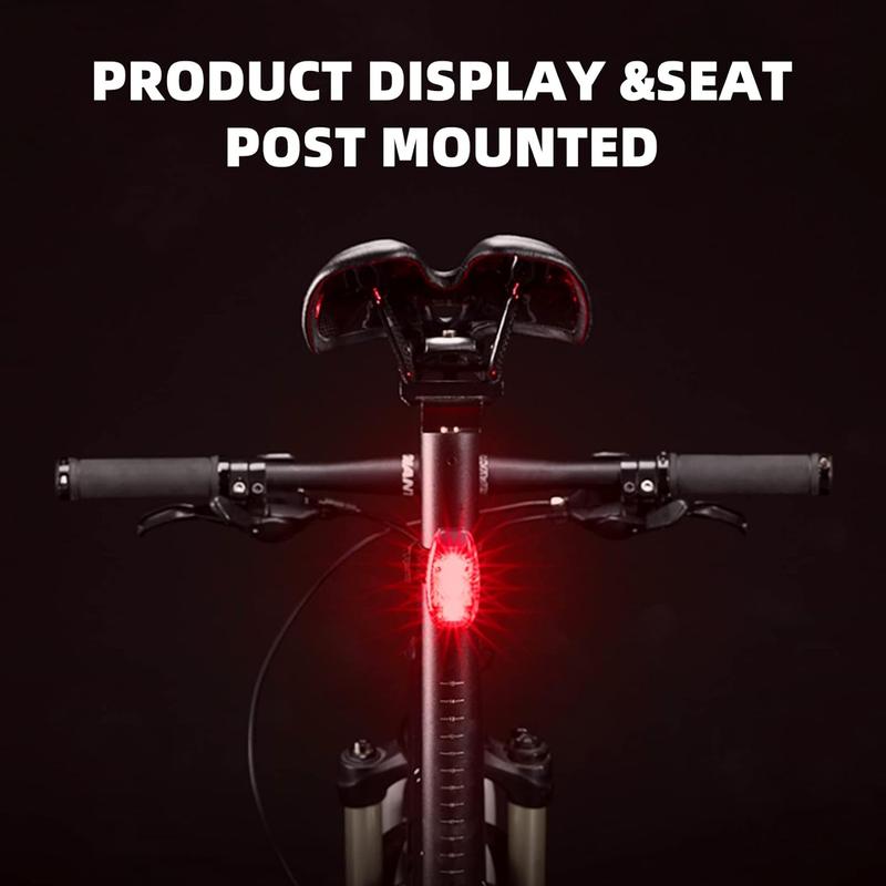 ROCKBROS Small Bike Lights Rear Tail Light 3 Modes Bike Tail Lights Waterproof Safety Bicycle Lights