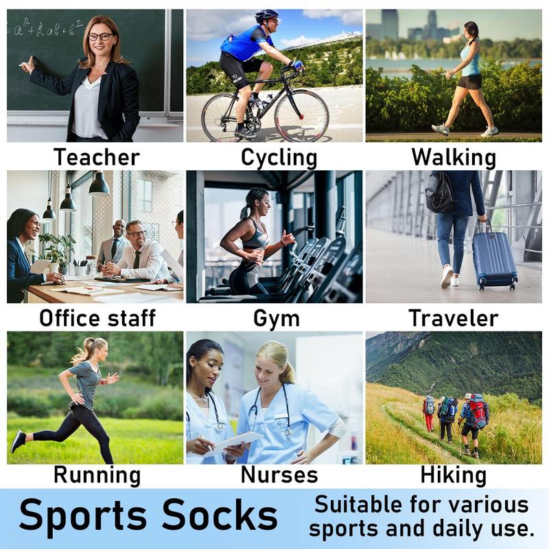 3 Pairs Wide Calf Socks for Women&Men Plus Size 15-20mmHg High Large Support Stockings，Sports Socks Mixed Pattern Breathable Knee High Socks for Women & Men,Summer Sports Socks for Athletic,Soccer,Daily,Running