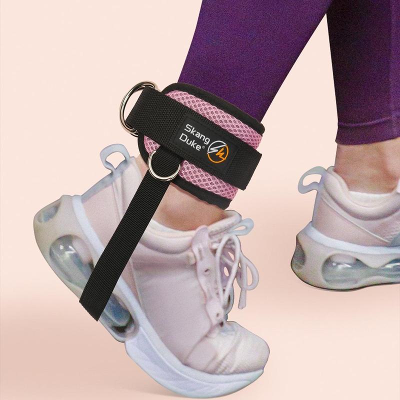 2pcs set Fitness Ankle Strap With Foot Holder For Cable Machine, Home Gym Fitness Equipment For Leg Strength Training, Gymtok