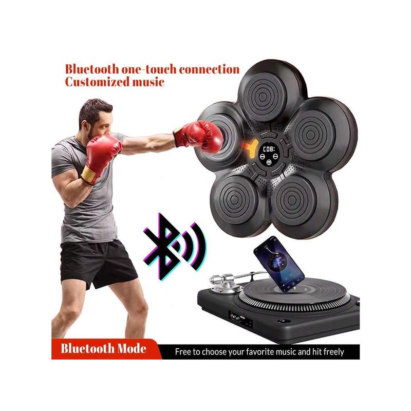 Music Boxing Training Machine With Professional Boxing Gloves, Electronic Music Boxing Machine, Smart Music Bluetooth Wall Mounted Punching Sports Equipment For Home Gym Indoor