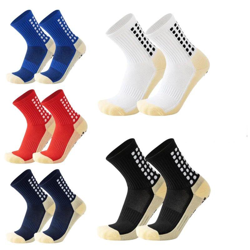 Non-Slip Soccer Socks with Grip Pads, Anti-Slip Athletic Sports Socks for Football, Baseball, Women and Men