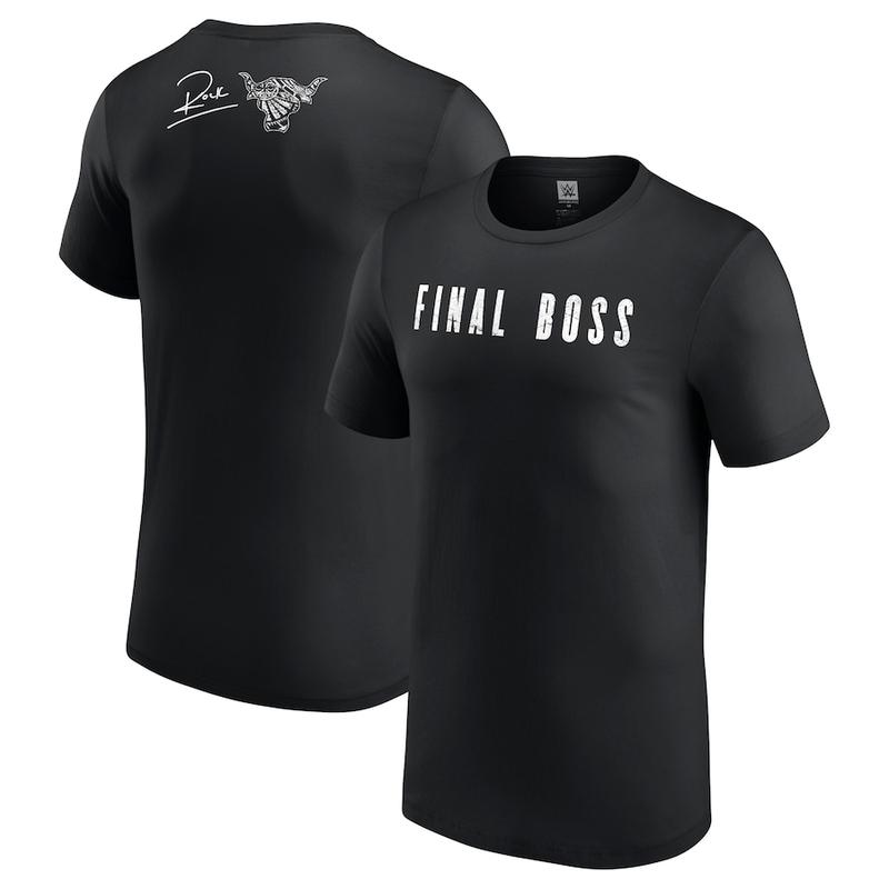 The Rock Final Boss T-Shirt, Wrestling Tee, WWE Tee, Wrestling Gift, Boxer Tee, Sports Shirt, Gift for Him Gift For Her Shirt Cotton Menswear Top Shortsleeve Streetwear