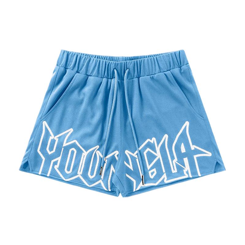 Youngla Men's Basketball Training Shorts - Quick Dry and Breathable with Adjustable Strap Embellishment