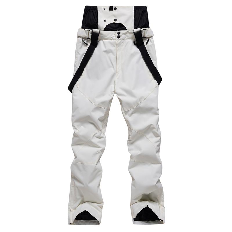 High Quality Men Winter Thick Warm Skiing Pants Windproof Waterproof Suspender Trousers Snow Snowboard Pants Plus Size