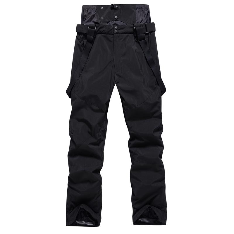 High Quality Men Winter Thick Warm Skiing Pants Windproof Waterproof Suspender Trousers Snow Snowboard Pants Plus Size