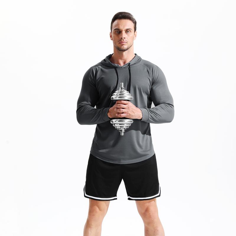 CADMUS Men's Running Shirts Workout Long Sleeve Shirts for Hiking, Fishing, Gym Hoodies sweatshirt athlete