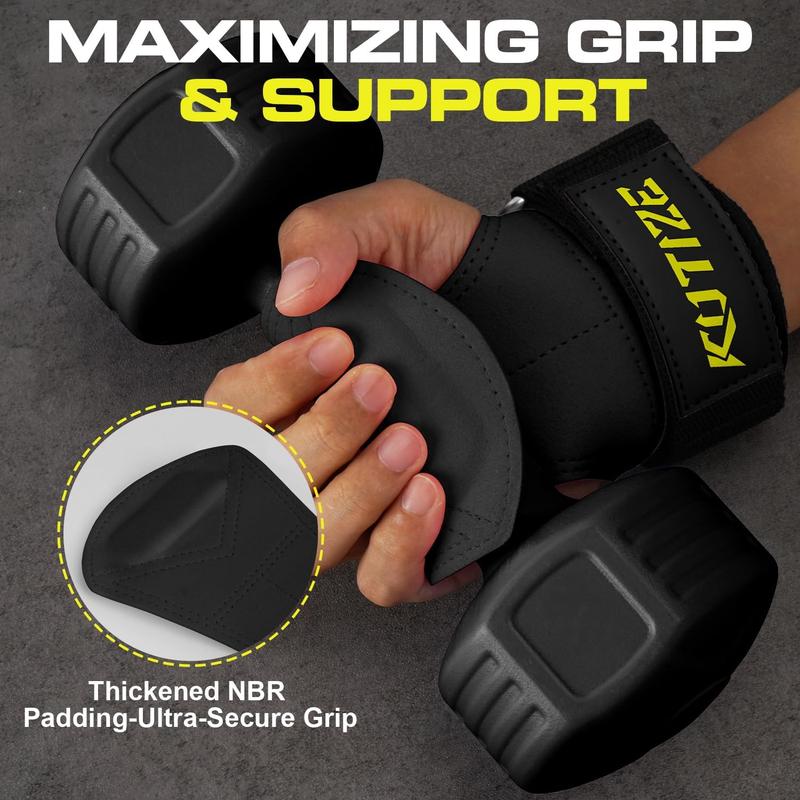 Lifting Straps, Weight Lifting Wrist Wraps for Weightlifting, Heavy Powerlifting, Deadlifts, Rows, Pull Ups, Adjustable Neoprene Padded Gym Workout Strength  Wrist Hooks for Men Women