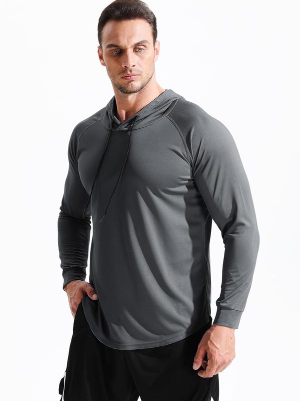 CADMUS Men's Running Shirts Workout Long Sleeve Shirts for Hiking, Fishing, Gym Hoodies sweatshirt athlete