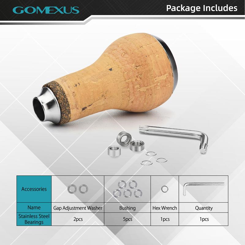 Gomexus Cork Fishing Reel Handle Knob 27mm CA27