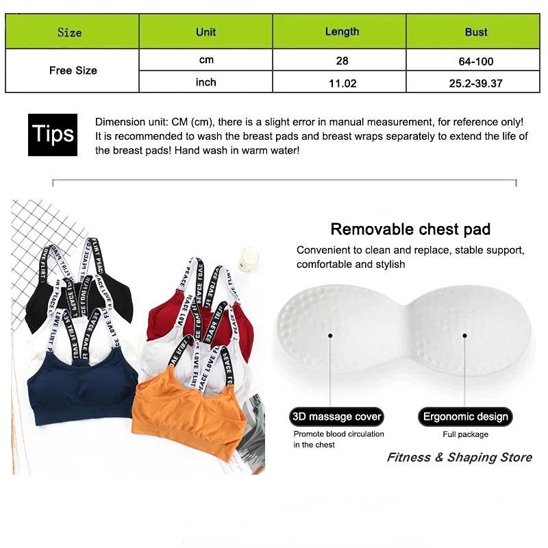 Sexy Bra Top Women Sports Bra High Impact for Gym Fitness Female Pad Sportswear Tank Top Yoga Push Up Bralette топ женский