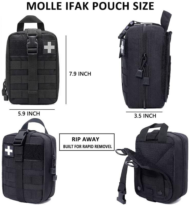 Outdoor First Aid Kit Tactical Molle Medical Bag Military EDC Waist Survival Bag