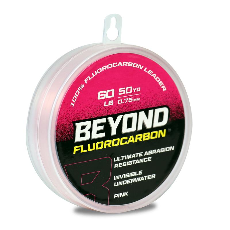 Beyond Fluorocarbon Leader Material 50YD - Pink