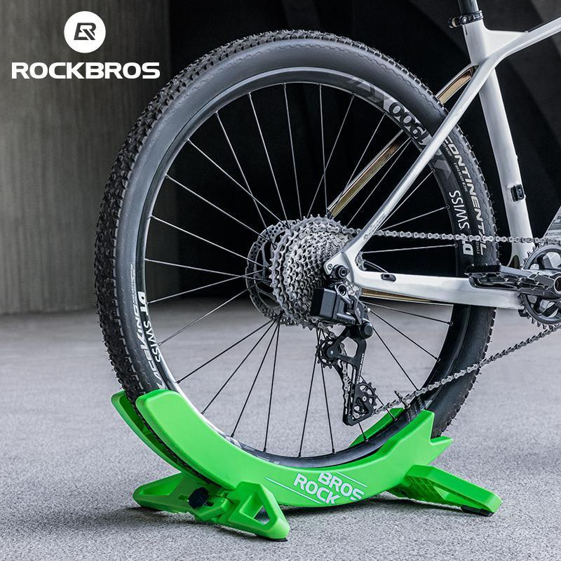 ROCKBROS Bike Floor Stand Adjustable for All 2.6-8cm(1.02’’-3.15’’) Width Bike Tires