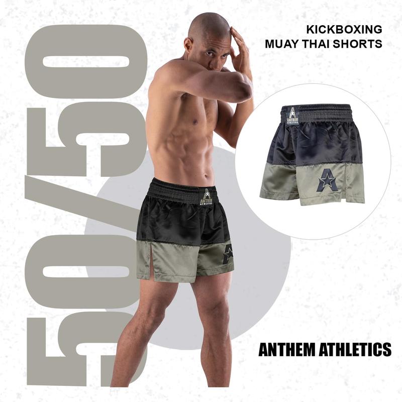 Anthem Athletics Muay Thai Shorts - Kickboxing Short Boxing Trunks for Men & Women - 50 50 Classic Infinity Resolute