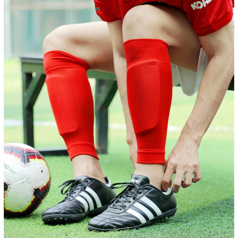 2 4 6 8 pieces of men's anti slip football socks, knee pads combination, thick sweat absorbing and breathable socks