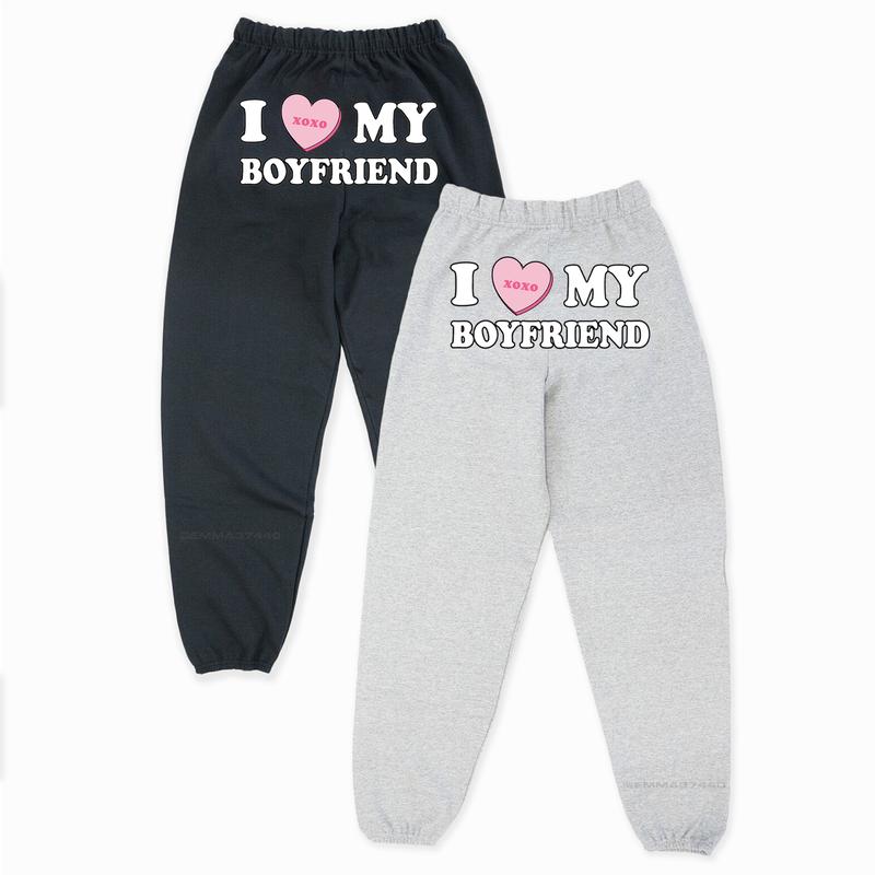 I Love My Boyfriend Valentines Day XOXO Sweatpants