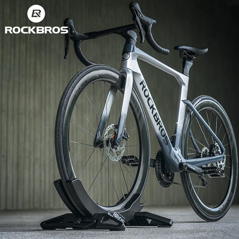 ROCKBROS Bike Floor Stand Adjustable for All 2.6-8cm(1.02’’-3.15’’) Width Bike Tires