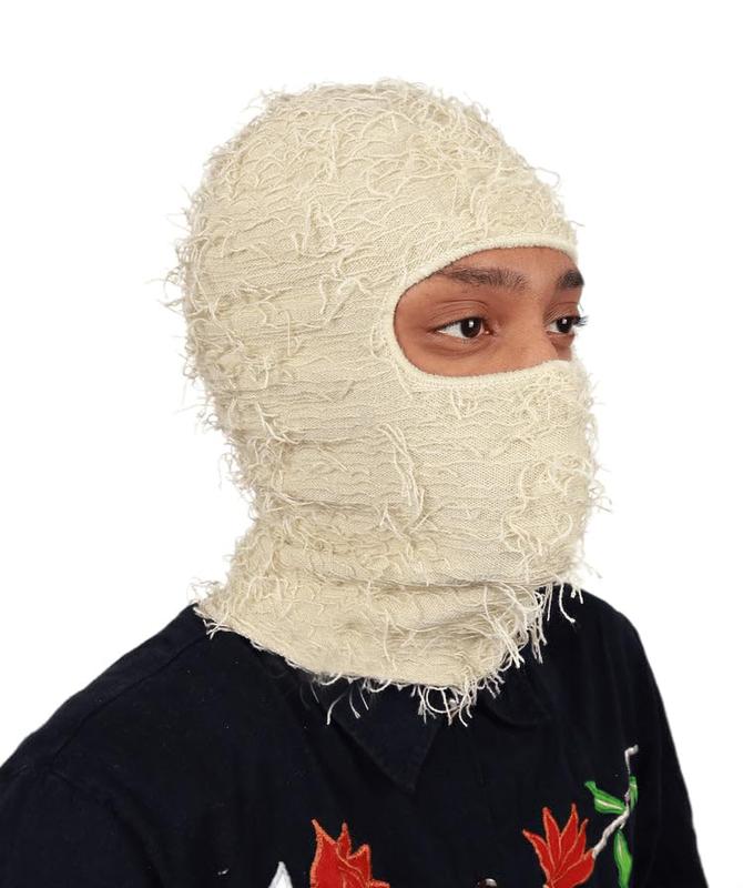 Distressed Balaclava Knitted Full Face Ski Mask Winter Windproof Neck Warmer for Men Women Ultimate Winter Warmer and Face Mask Beanie