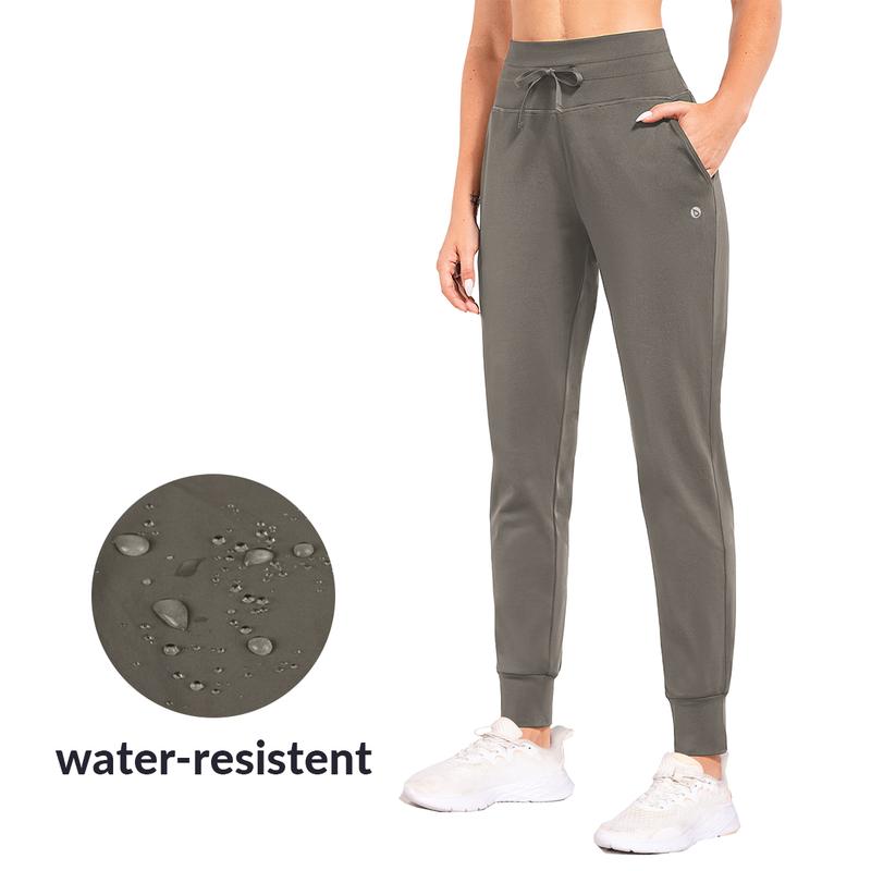 baleaf Women's Fleece Lined Pants Water Resistant Sweatpants High Waisted Thermal Joggers Winter Running Hiking Pockets